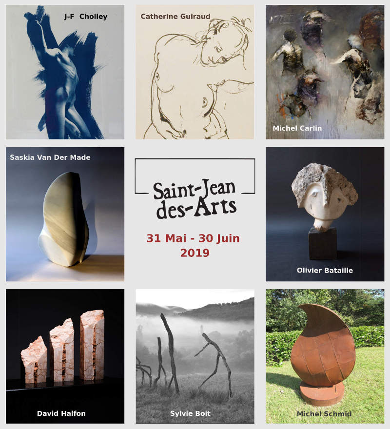 Saint-Jean-des-Arts Juin 2019 - Exposition d'art contemporain 31 mai-30 juin
